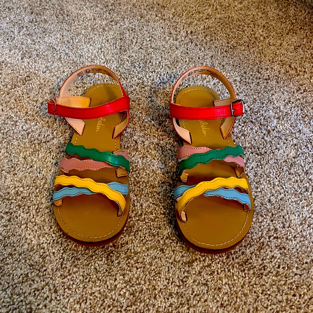 Mini Boden Rainbow Everyday Sandals - size 35